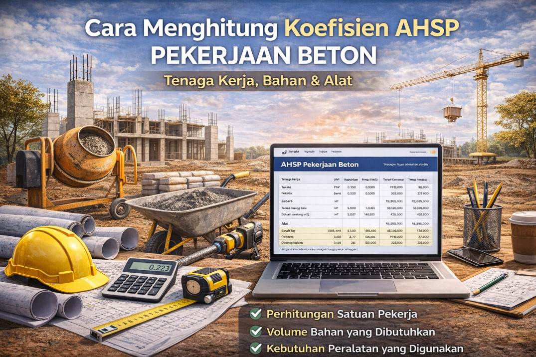 Cara Menghitung Koefisien AHSP Pekerjaan Beton: Tenaga Kerja, Bahan & Alat